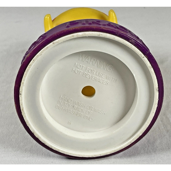 Nintendo Pokemon Vtg 2000 Tumbler Cups #25 Pikachu Yellow Purple TOP ONLY - RARE - Picture 8 of 12